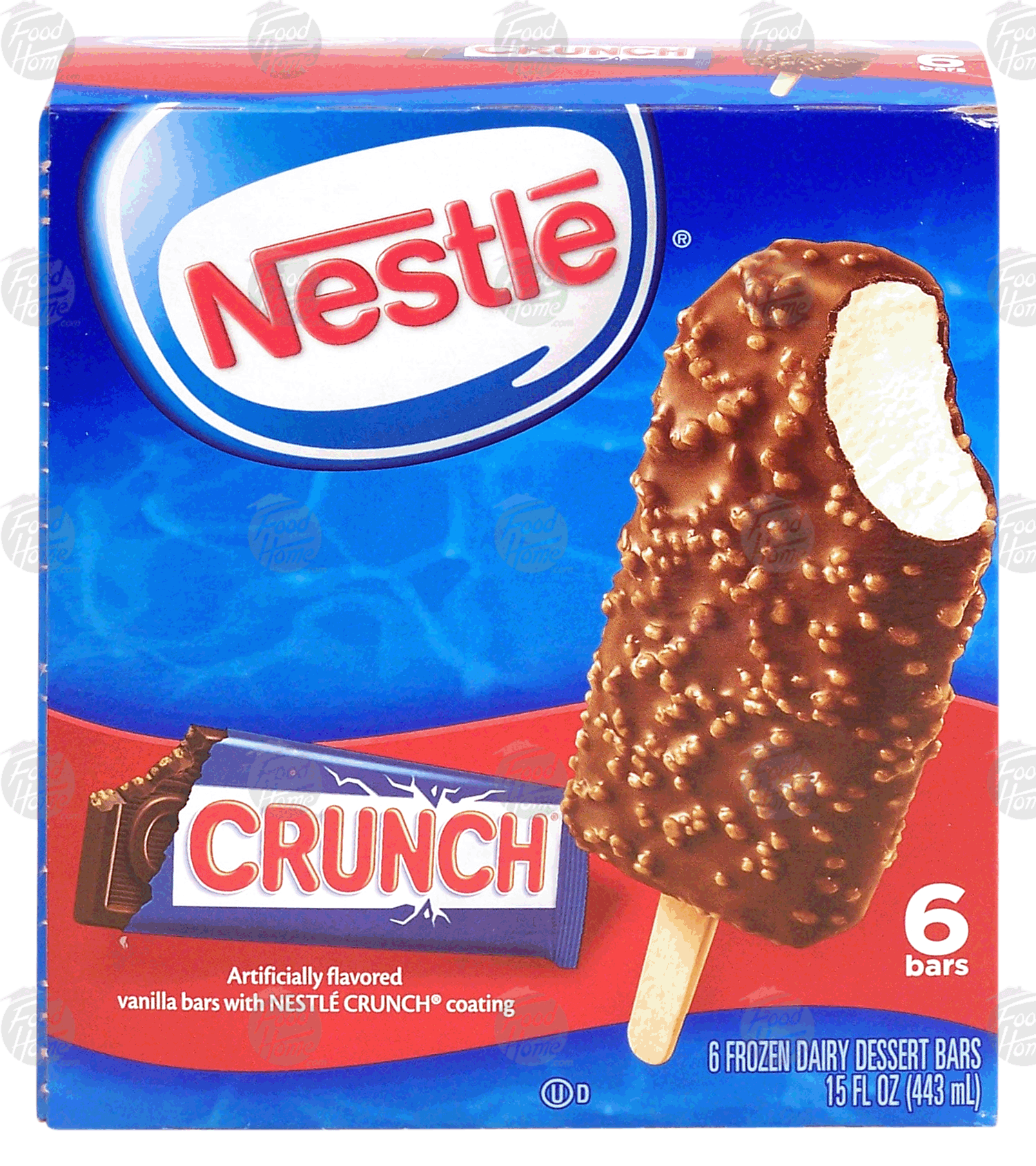 Nestle  vanilla bars with nestle crunch coating, 6 bars Full-Size Picture